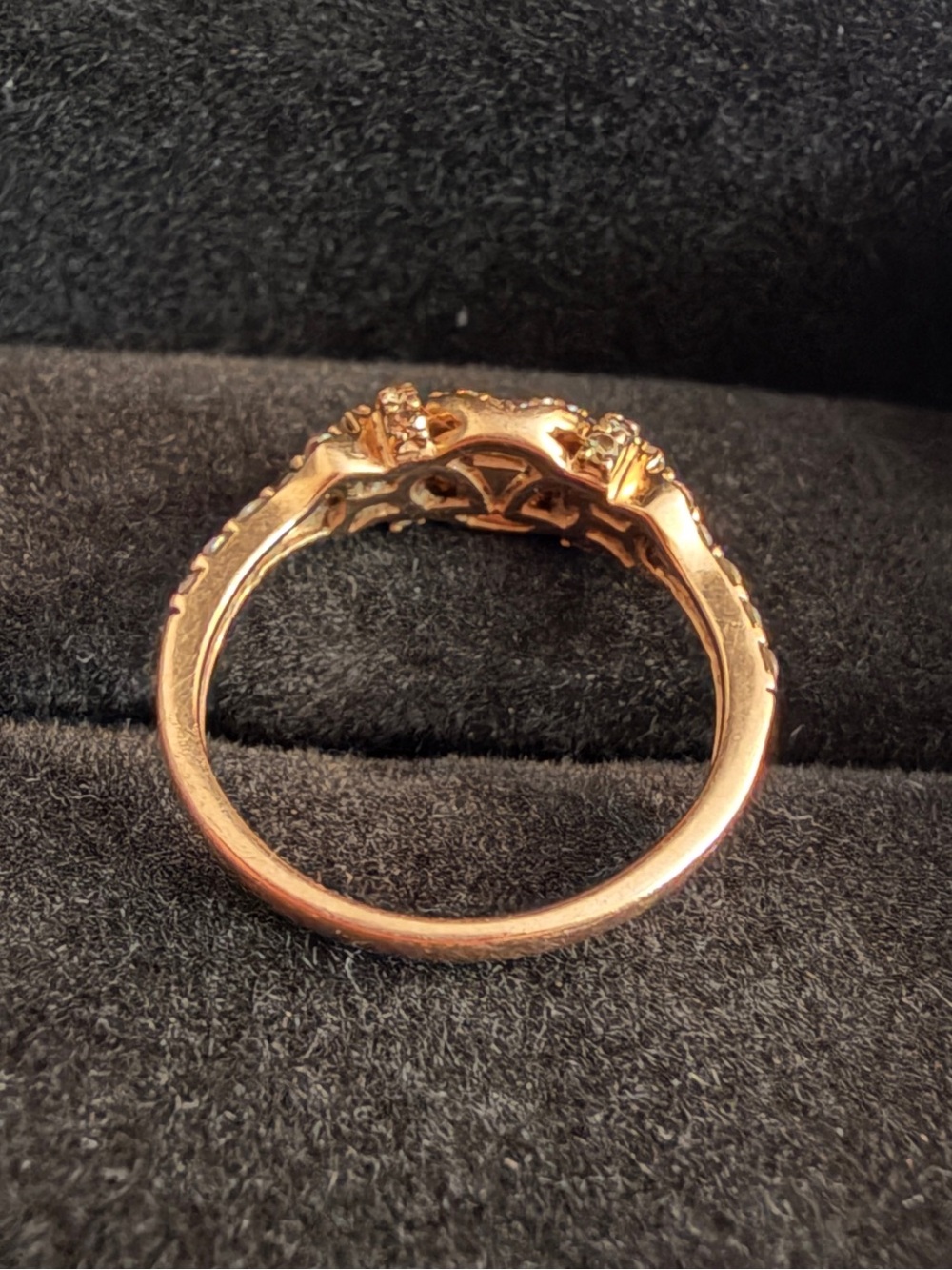 Le Vian 14K Rose Gold Chocolate Natural Diamond G/VS Ring Sz7 - Picture 4 of 15